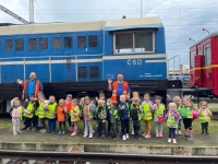 Exkurze dětí MŠ na břeclavské vlakové nádraží